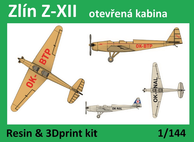 1/144 VZ44004 Zlín XII open cabin - Vizi Models