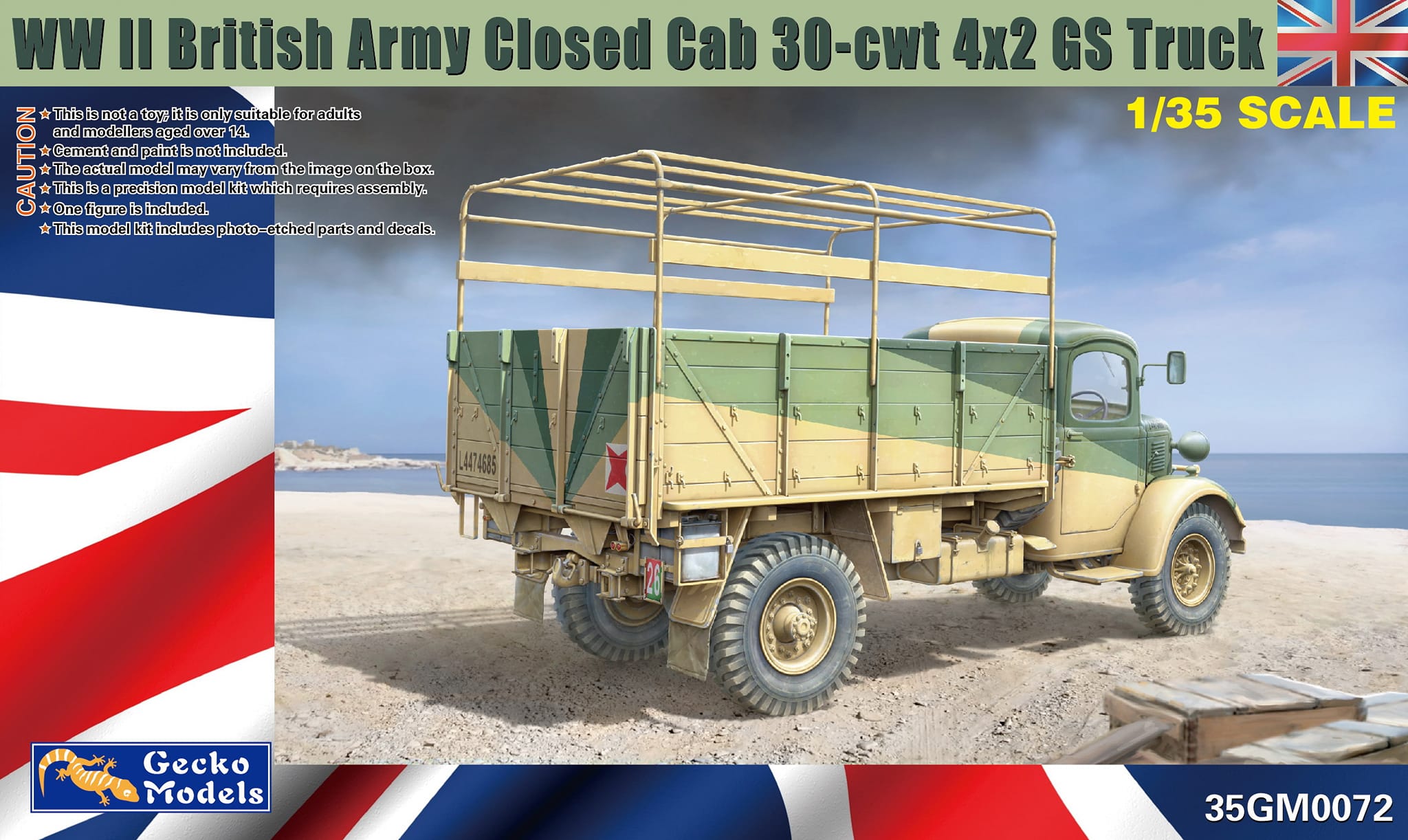 Preview: Gecko Models new WWII British Army Closed Cab 30-cwt 4x2 GS Truck 1/35th scale