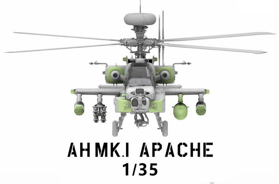 A new British Apache AH Mk.I in 35th scale from Takom joins the fray